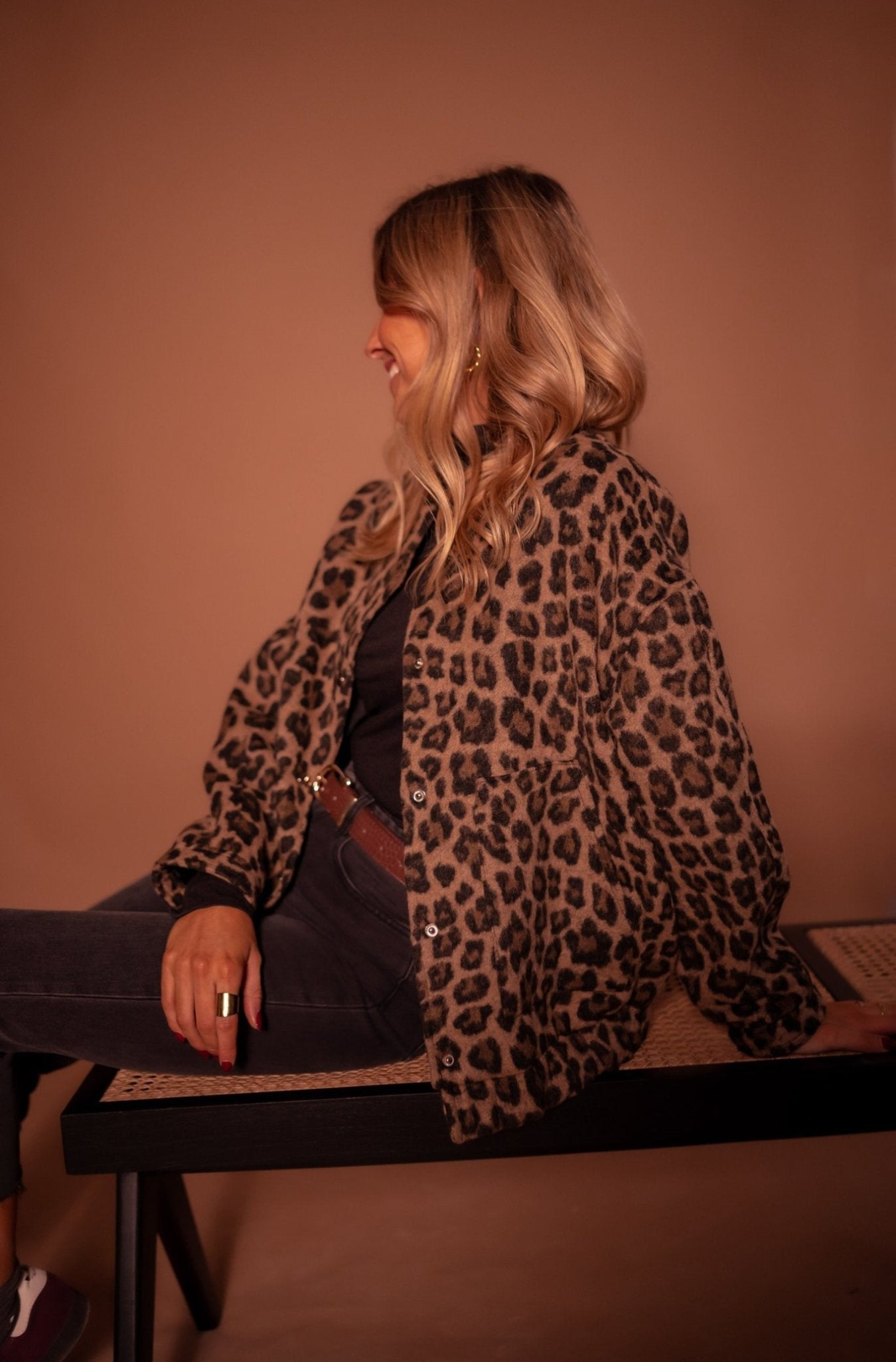 Emily™ | Short Jacket with Leopard Print